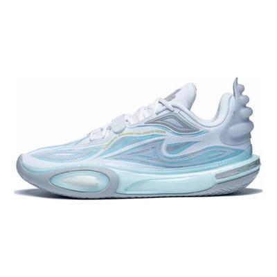 Li Ning All City 11 V2 Cushioning, Wear Resistant Low Top Basketball Shoes Men's Blue White ABAT053-4