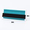 Multi-style Contour Gauge: Irregular Ruler, Lockable Arc Profiler, Widened Measuring Gauge
