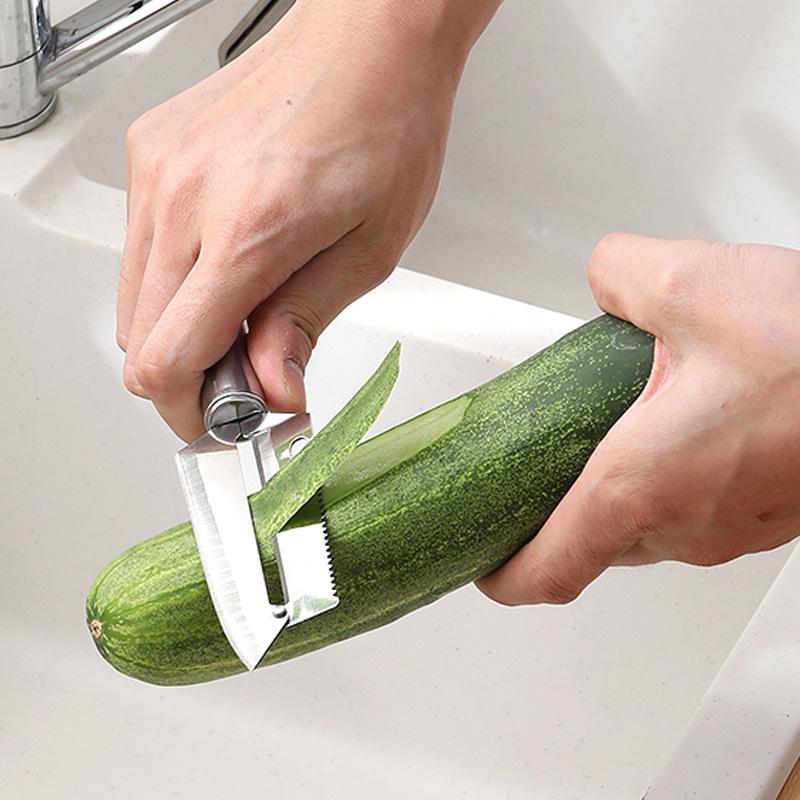 3 In1 Peeling Knife Multifunctional Stainless Steel,Used As Fruits Peeler Cutter,Vegetables Knife,Beer Bottle Opener,Fish Scales