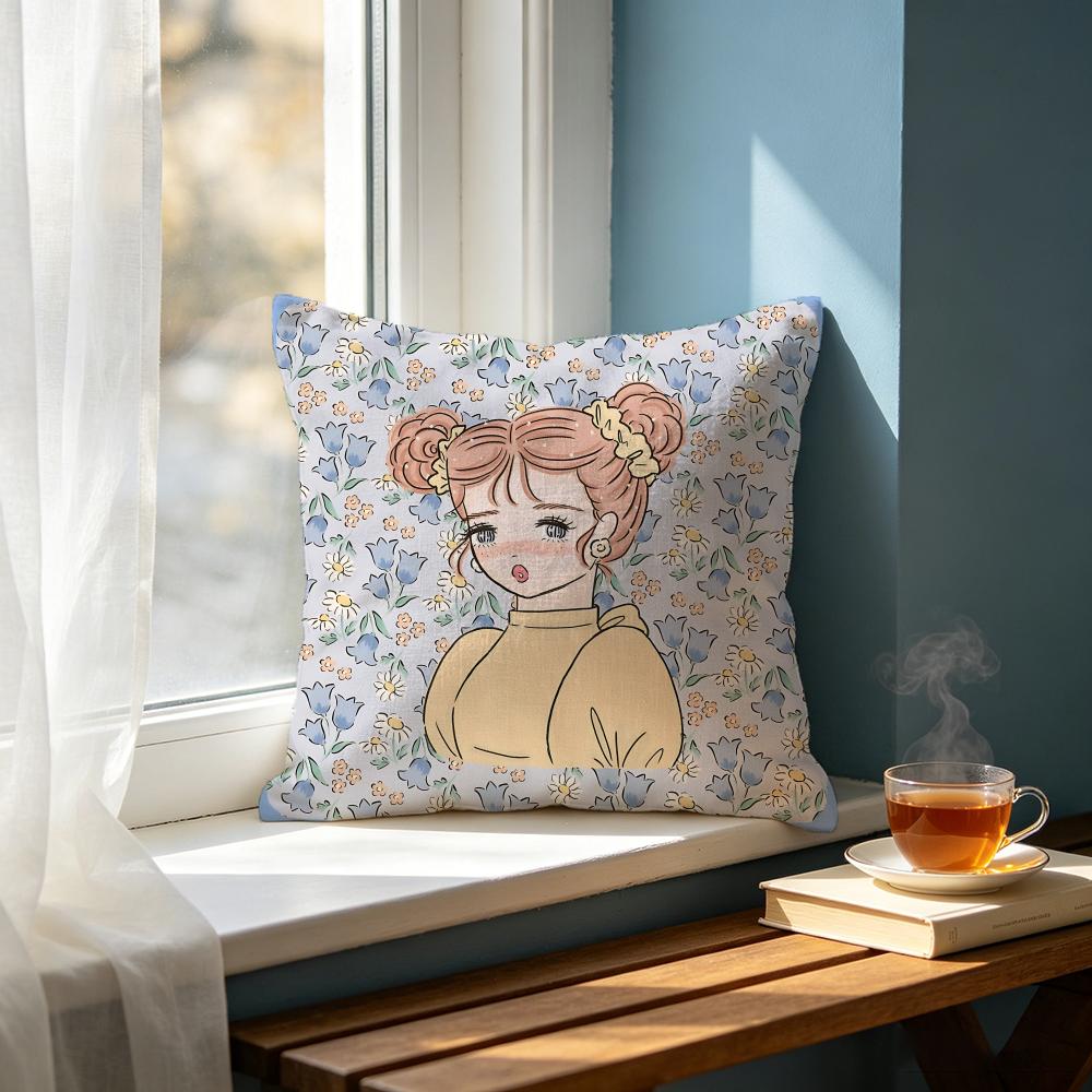 Art Mmikko Illustrationsed Cushion Cover Cushion Cover Set Pcs X X X Pillowcase Decorative Sofa Home Decor