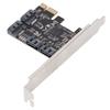 PCIe 3.0 X1 auf 4-Port SATA3 Adapterkarte Professionelle Hochgeschwindigkeitsübertragung PCI Express X1 Controller-Karte für