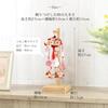 [Fuwahuwa] Hanging Doll Decoration for Hinamatsuri (Girls' Festival) - Cute Hanging Decoration with Rabbit and Mizuhiki Plum Blossom - Classic Red - C
