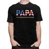 Papa Der Veteran Der Mythos Die Legende T-Shirt für Männer Kurzarm T-Shirt Vatertag Geschenk T-Shirt Locker geschnitten 100% Baumwolle Tee