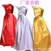 Halloween Children's Cloak, Performance Costume, Bright Cloth Colored Gold Silver Red Witch Witch Cloak