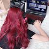 Air bangs big wave chemical fiber full head wig