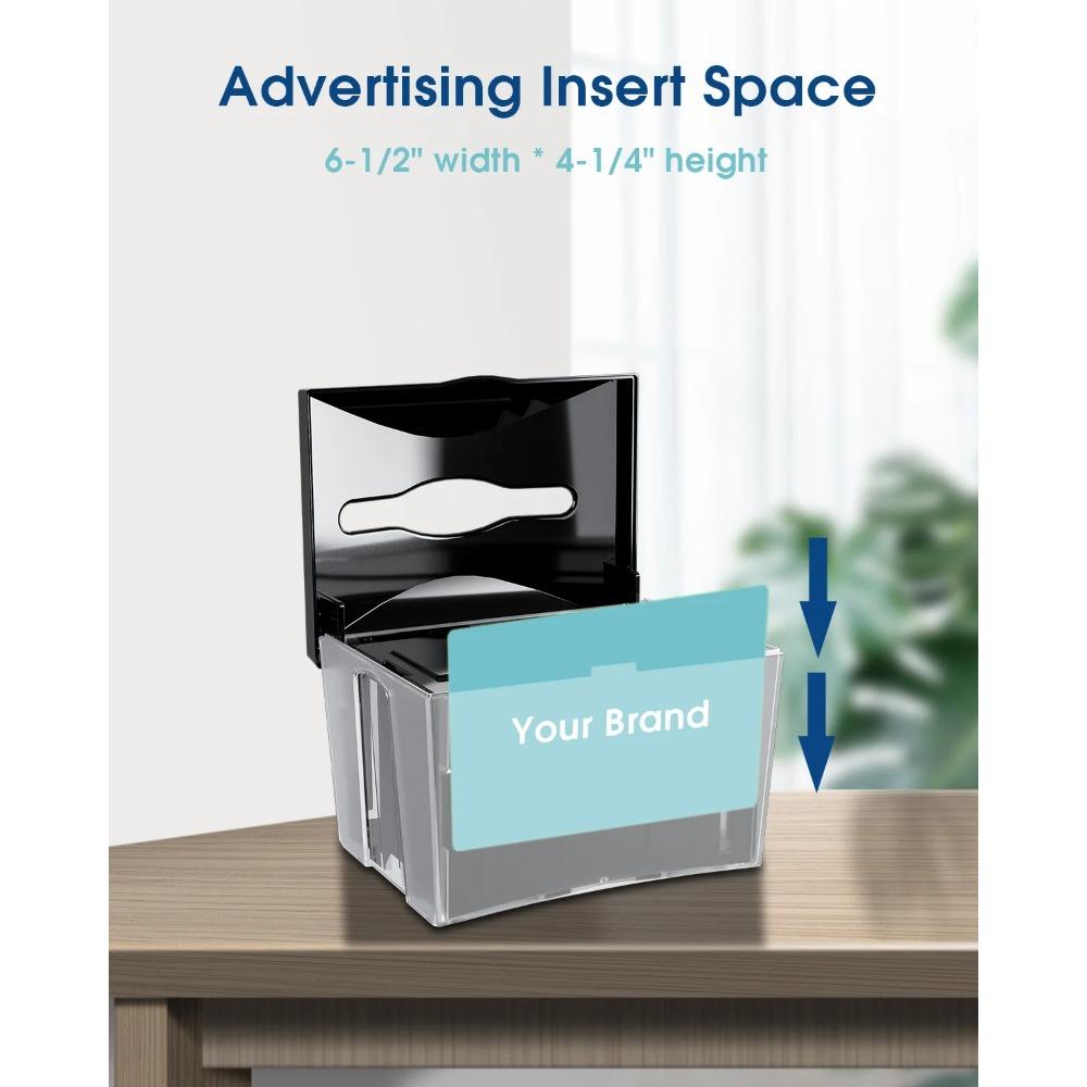 Lifting Napkin Holder for Table Home Commercial Tissue Box Transparent Toilet Paper Container Wipes Organizer with Card Slot