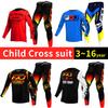 Set di abbigliamento da motocross per bambini 4 5 6 7 8 9 10 11 12 13 anni Ragazzi Bambino Motociclista Ragazzo Ragazza Maglia Pantaloni Kit tuta da corsa Fuoristrada Enduro MX MTB