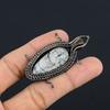 Orthoceras Fossil Jewelry, 999 Copper Wire Wrapped Pendant Handmade Gemstone Jewelry, Gifts For Wedding Pendant