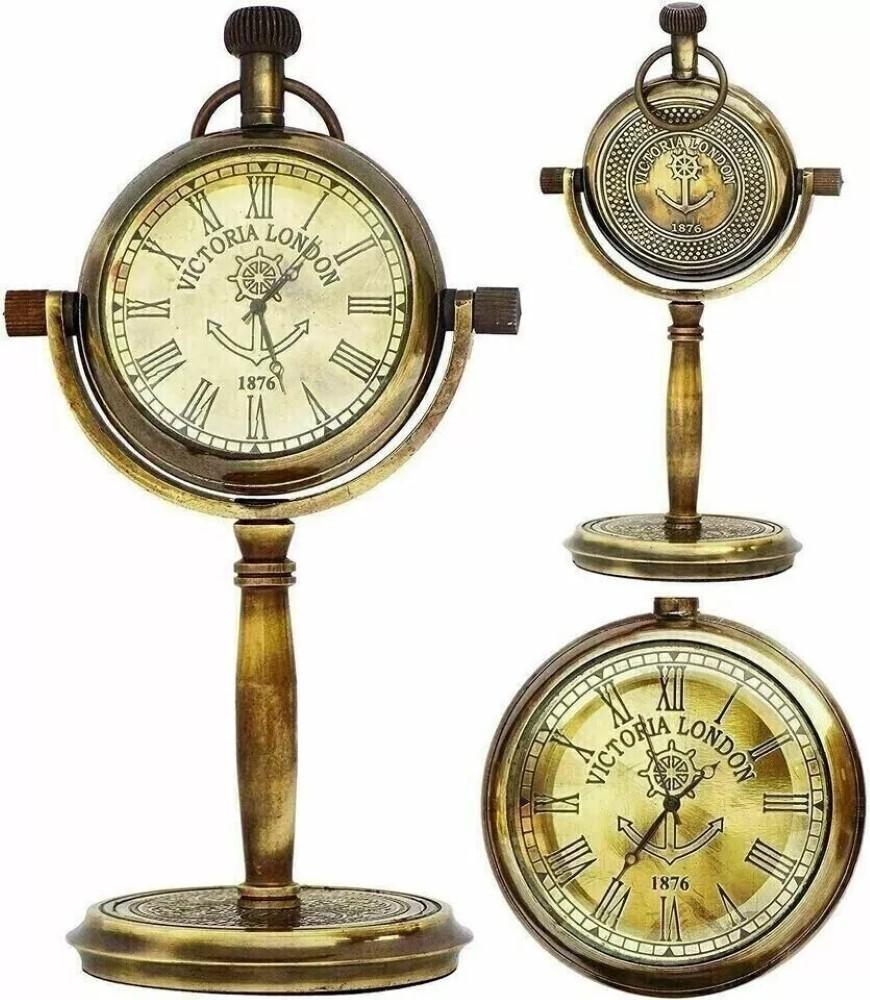 

Красивые старинные латунные настольные часы Настольные часы Антикварные морские часы из латуни M аэро