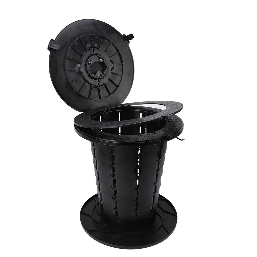 Einziehbare tragbare Toilette für Camping, Kunststoff, höhenverstellbar, faltbare Reisetoilette für Erwachsene