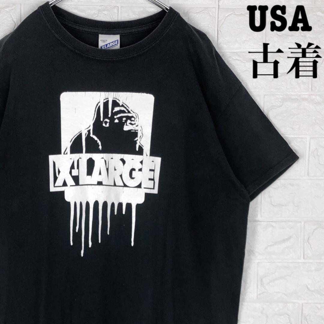 

[USED] Large logo, extra large, short-sleeved T-shirt, 90s, 100% cotton