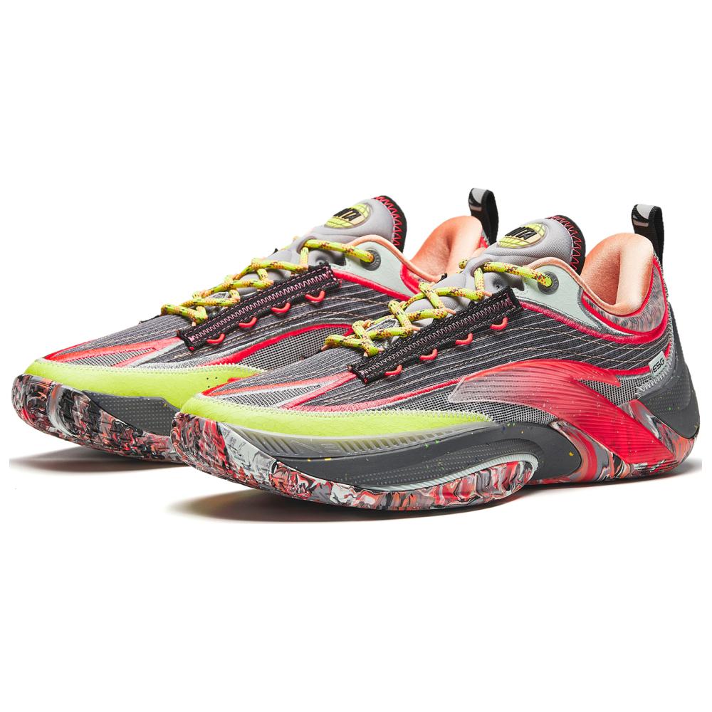 Anta Shunxi 1 ESG Nitrogen Technology Professional Basketball Shoes Men Sneakers Black Red Green 912421111Q-8