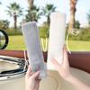 1-Piece Car Seat Belt Shoulder Cover Plush Solid Color Car Seat Belt Cover Soft and Comfortable