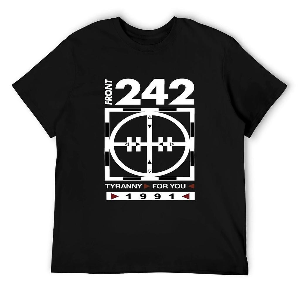 ZAHD Front 242 Tyronny for You T-shirt en coton pour homme Noir, Couleur 11, XL