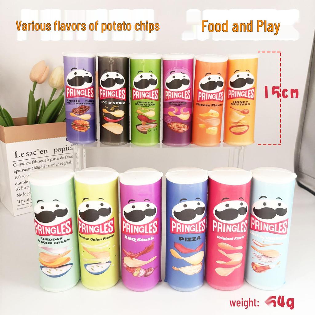 Viral Potato Chip Bucket Squishy Toy - Slow Rebound Stress Reliever