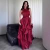 New women's clothing  fungus edge dress slim fit with sleeveless swing dress