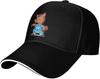 Cute Cartoon Horse Graphic Baseball Cap Unisex Adult Polyester Adjustable Summer Outdoor Golf Hat
