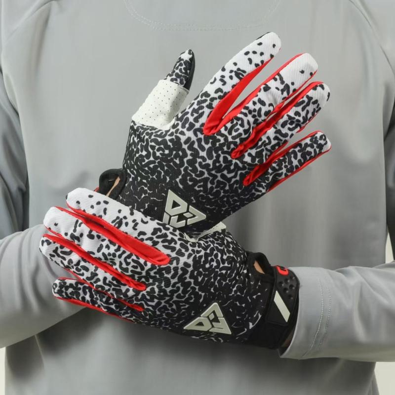 Breathable Full Finger Cycling Gloves Reinforced Stitching Ridings Gloves Sports Gloves for Motorcycle and Bike Handling