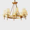OEING Vintage Farmhouse 10-Light Chandelier with 3-Color LED