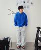 Matile Me Washed Overlay Sweatshirt / Blue