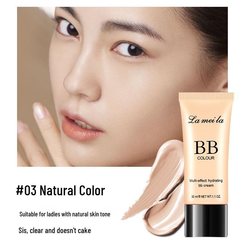 Hydrating BB Cream: Full-Coverage, Oil-Control, Primer & Concealer for Students, Men & Women