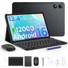 POCKAM P13 Pro 13.4 Inch Tablet, 48GB+256GB, 2.4K 120Hz Android 16 , Octa-Core, 12000mAh, 5G WIFI, 4G LTE, 3.5mm Headphone, Keyboard, Case