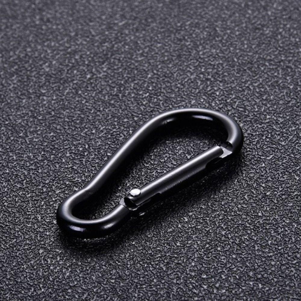 5pcs 3.6*46mm Spring Snap Clip Aluminium Alloy Water Bottle Hooks Climbing Keychain  Outdoor Tool