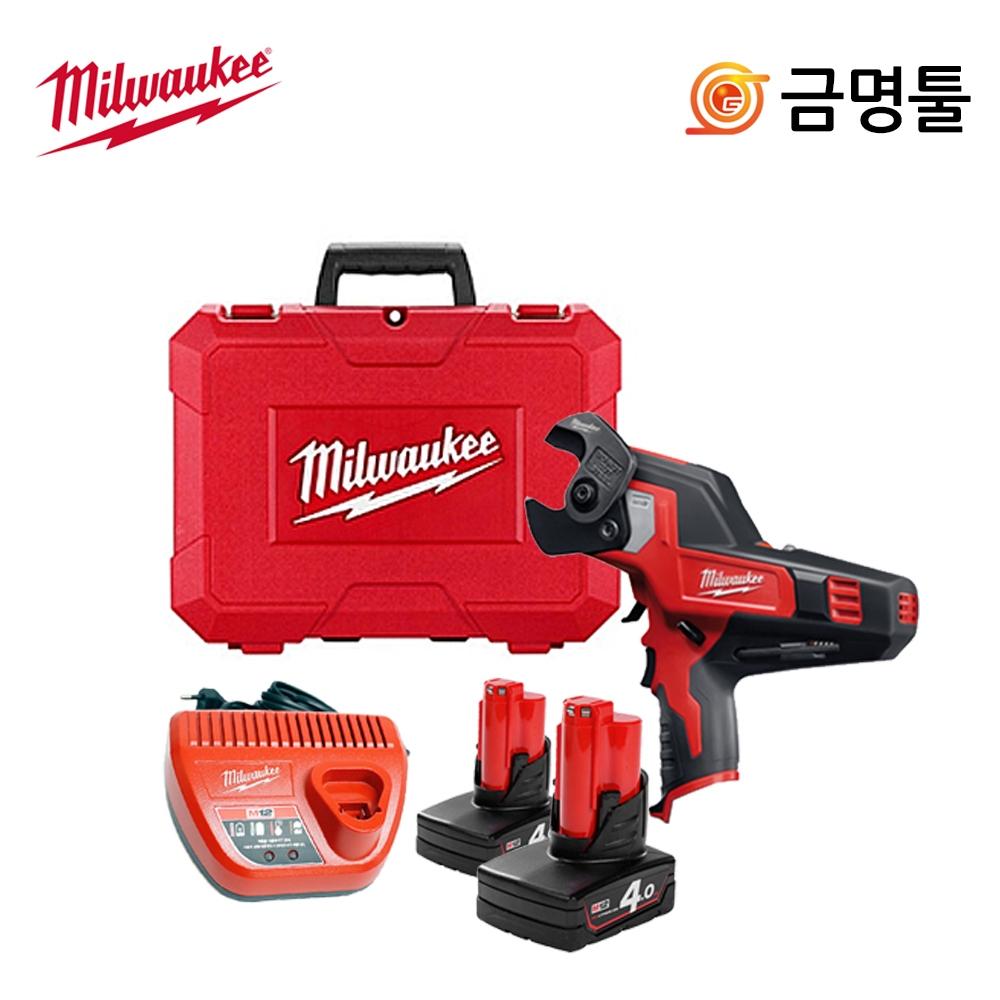 

Milwaukee M12 CC 402C Резак для зарядного кабеля 12 В 4,0 Ач, 2 шт., 32 мм, резка, 2 управления скоростью