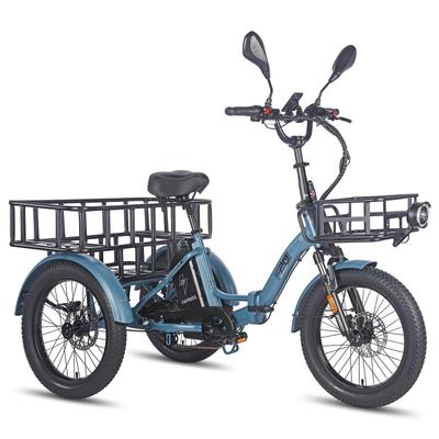 Electric Bicycle Fafrees F20 Mate 750W Peak Motor 20" Fat Tire Electric Cargo Bike 7 Speed Dual Hydraulic Brake 48V 21AH Max Load 180Kg