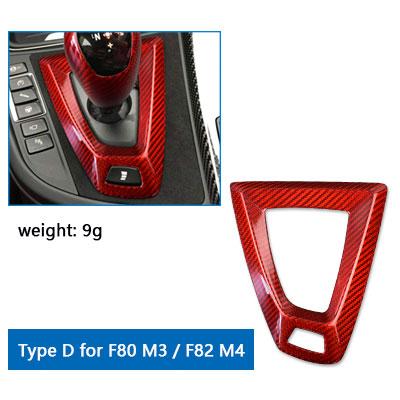 Carbon Fiber Style Gear Shift Collar for M3 F80 M4 F82 2014 2015 2016 2017 2018