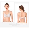Mesh Trendy Floral Ear-free Underwear Thin Section Steel Ring-free Spaghetti Straps Double-breasted Bra Triangle Cup