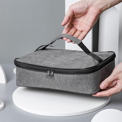 Quadratische isolierte Lunchtasche für Frauen, Thermo-Kühler, Bento-Box-Taschen, Lebensmittelträger, tragbarer Essensbehälter für Reisen, Picknick