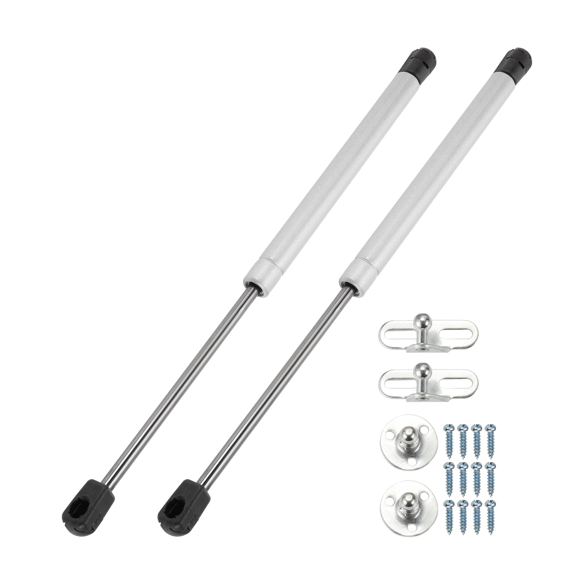 

Універсальний газовий амортизатор Motoforti 15 /380мм 90lb/400N/40кг Сріблястий для кришки автомобіля, люка човна, кришки вікна даху, підйому ліжка