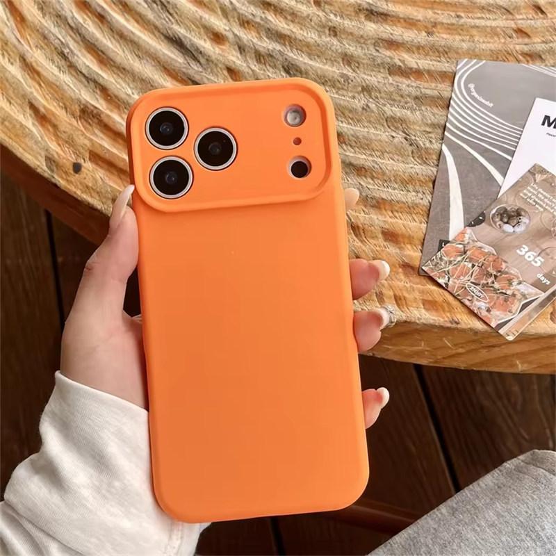 Hochwertige Flüssigsilikon-Schutzhülle für iPhone 17 Air 16 15 14 13 12 11 Pro Max Plus 16E 17 Pro Max Kameraschutz Matt Weiche Abdeckung