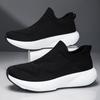 Large Size Popcorn Sole Fly-Woven Mesh Breathable Sports And Leisure Running Shoes One-Pedal Socks Men'S Shoes