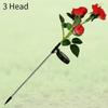 Solar Powered Outdoor Garden Decoration Waterproof Rose Flower Lawn Lights Festive Lighting