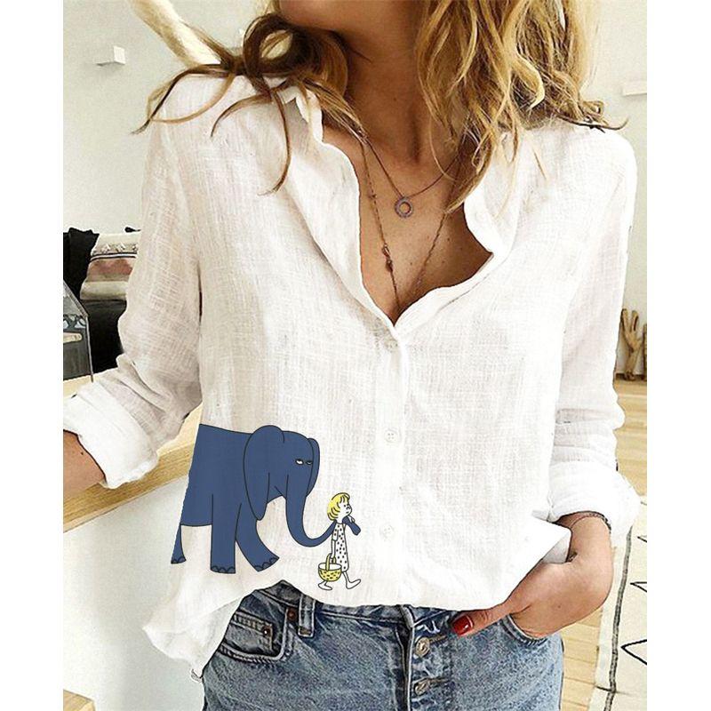 Casual Loose Long Sleeved Linen Shirt Casual Loose Long Sleeves Linen Shirt