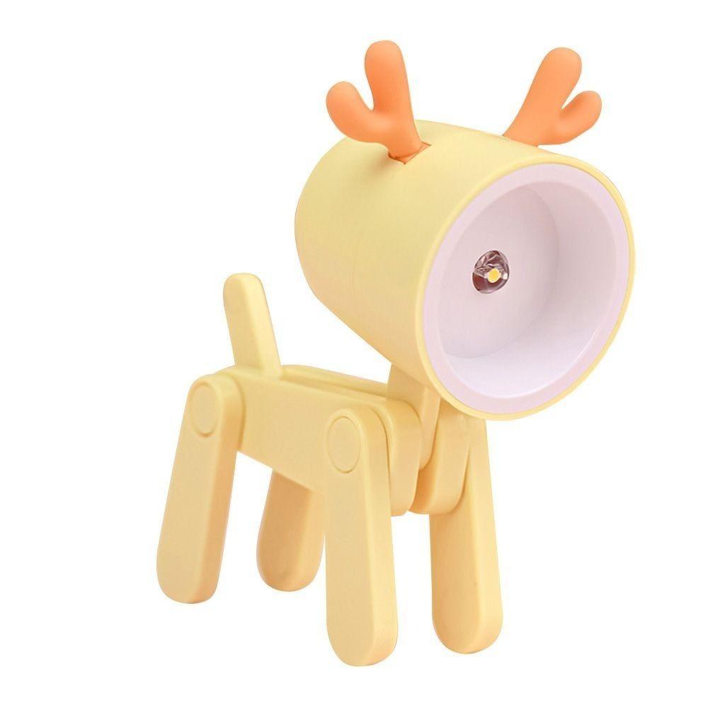 Gift Mini LED Night Light Portable Folding Cartoon Night Lamp Adjustable Table Lights Room Decor