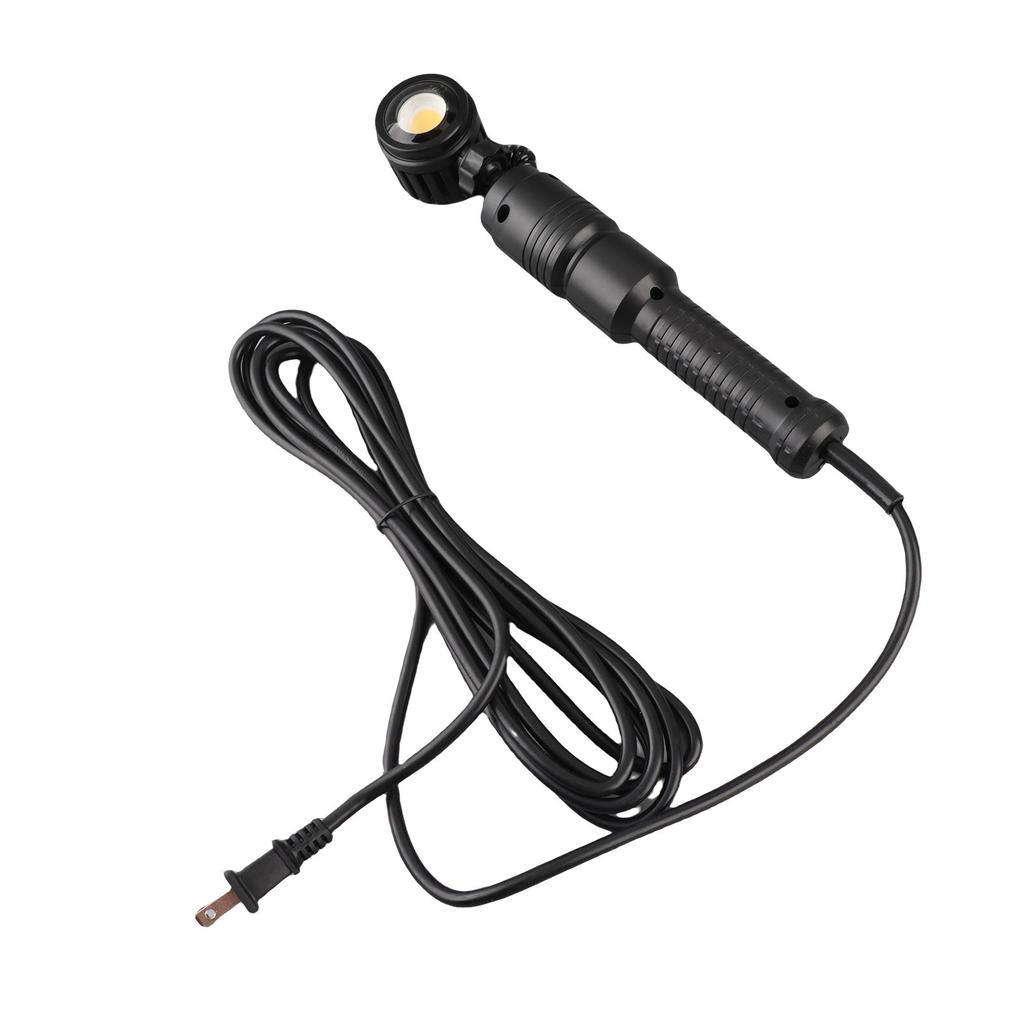 Plug in LED Work Light with 33FT Cable Magnetic Back 360 Degree Rotating Head Portable Lamp for Indoor Outdoor Use 60W