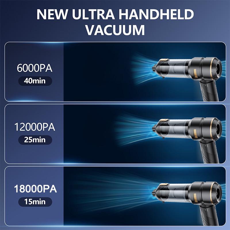 New 16000PA High Power Mini Vacuum Cleaner Rechargeable Handheld Vacuum Portable Cordless Compressed Air Duster Air Blower