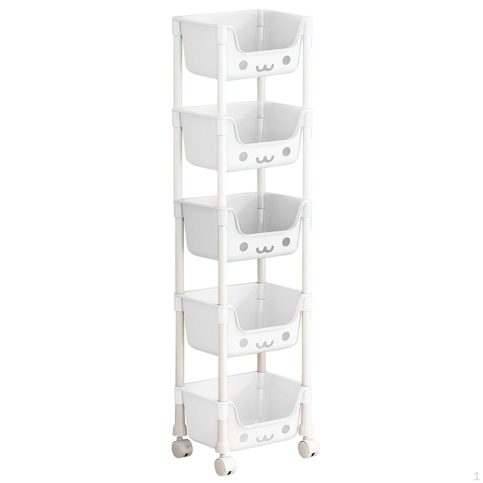 

5-ярусний візок-органайзер Art Craft Rolling on Wheels Тримач для фруктів Ванна кімната для Style B
