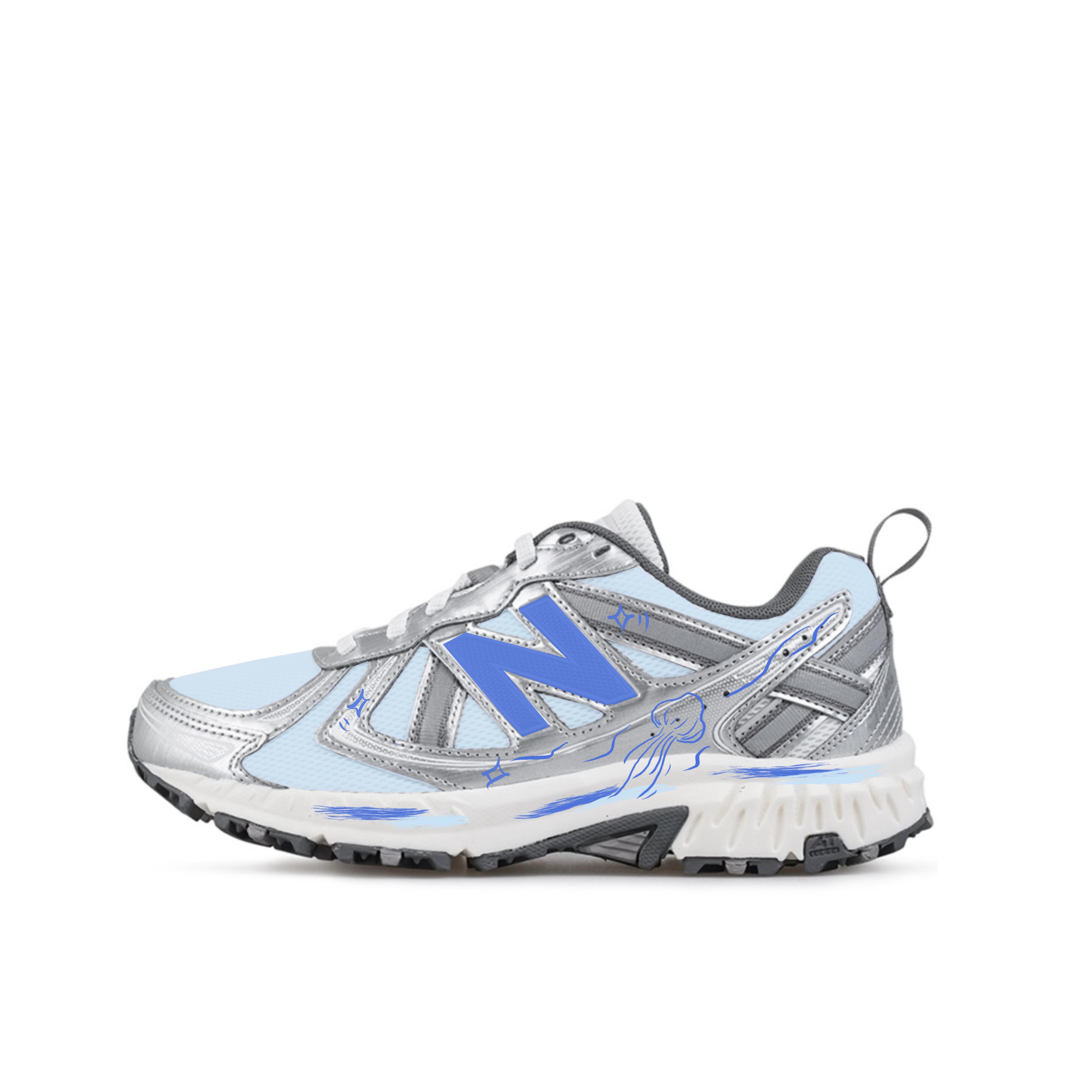 

New Balance NB 410 V5 Cushioning Slip Resistant Low top Running Shoes Unisex Silver MT410KM5(Team11180-) 36