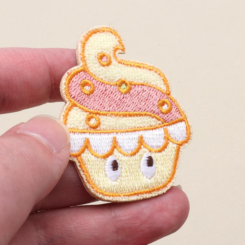 Adorable Cartoon Self-Adhesive Embroidery Patch for Clothing, Backpacks & Notebooks