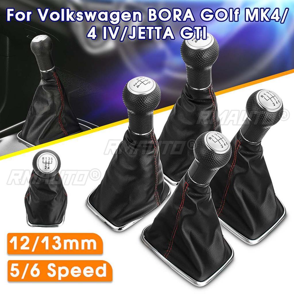 5/6 Speed Manual Gear Shift Knob for VW Bora Golf 4 MK4/Jetta GTI 1999-2005 Shifter Lever Handle Stick W/Gaiter Boot Cover