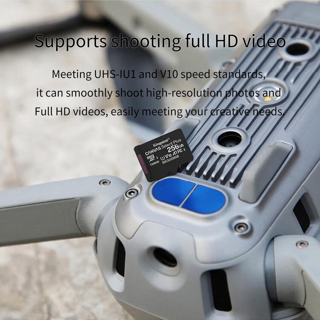 Kingston 128GB Micro SD TF Card Memory Cards 64GB 256GB 512GB microSDXC Card Up To 150MB/s A1 Class 10 UHS-I U1 V10 A2 For Phone Drones Camera GoPro