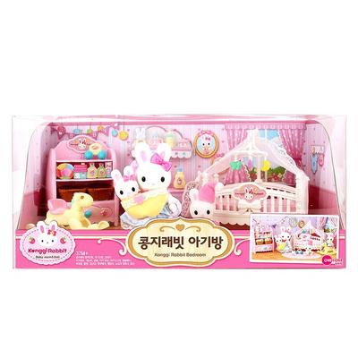 One&one Kongji Rabbit Baby Room Doll Play, Mixed Colors, Popular Toys for Korean Children