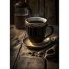 Coffee and Coffee Beans Food Modern Poster Canvas Painting Modular Wall Art Picture for Kitchen Restaurant Bar Home Atio