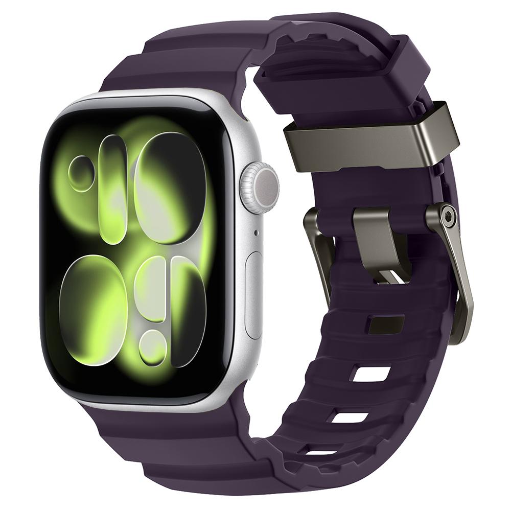 

Спортивный силиконовый ремешок для Apple Watch Ремешок 49 мм 46 мм 45 мм 44 мм Походный браслет Correa iWatch Серия 11 10/Ultra 3 2/9 8 7 6 5 SE3 For 44mm 45mm