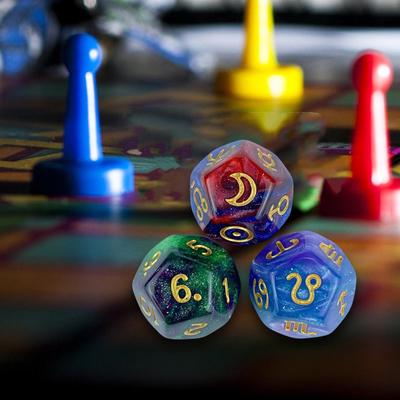 Dice Set for Board Games and Role Playing Adventures
