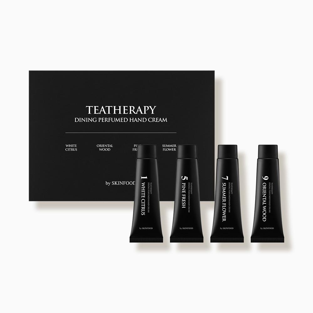

[SKINFOOD] Tea Therapy Dining Perfumed Hand Cream Set of 4 30mlx4 TTHERAPY DINING PERFUMED HAND CREAM 4 PIECE SET